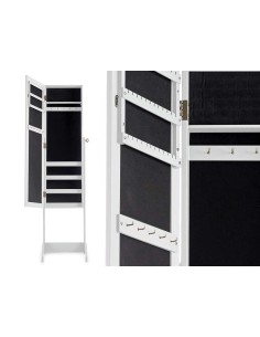 Espejo joyero con pie blanco 2