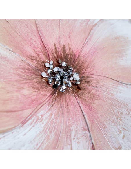 Pareja de Cuadros Flores Rosa 40x40 cm