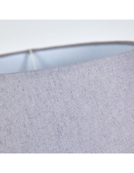 Lámpara de mesa Plata y gris tulipa gris conchas