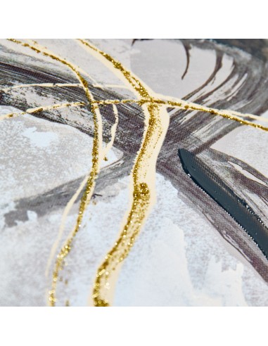 Set de 2 Cuadros Abstractos con Marco Negro