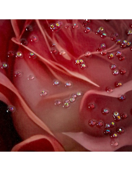 Cuadro Mujer con flores impresión lacada