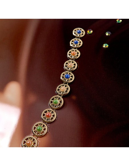 Cuadro Mujer con flores impresión lacada