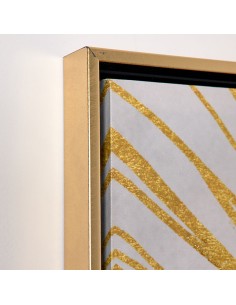 Set 2 cuadros Glitter Sol Dorado 2