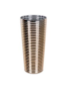 Jarrón Cristal Ondas Champagne 30cm