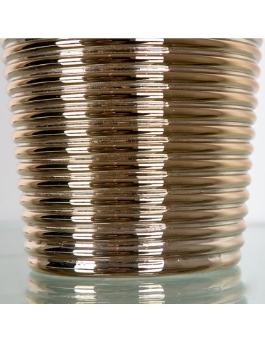 Jarrón Cristal Ondas Champagne 40cm