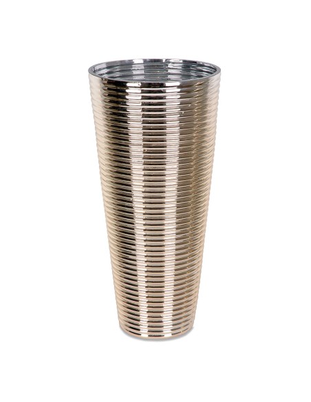 Jarrón Cristal Ondas Champagne 40cm