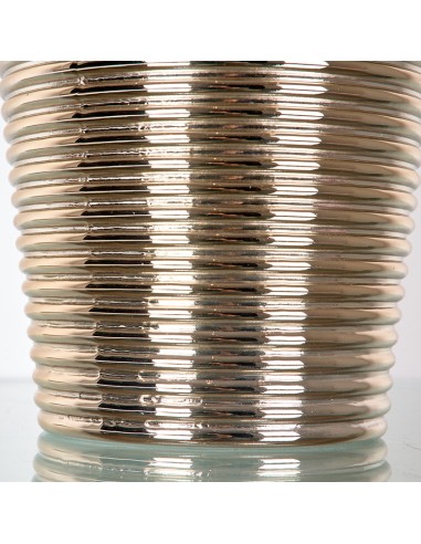 Jarrón Cristal Ondas Champagne 50cm