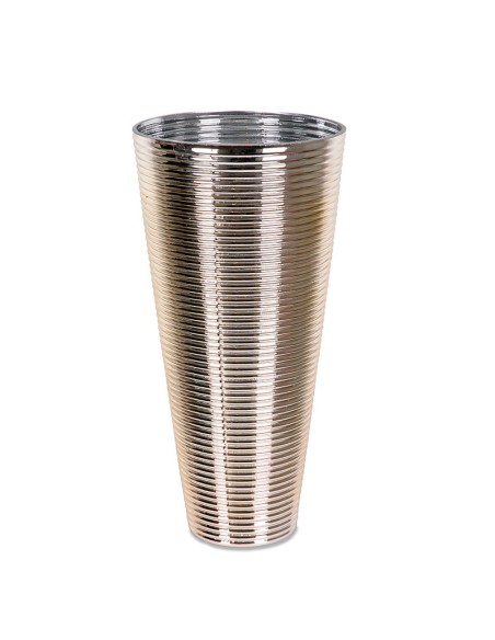 Jarrón Cristal Ondas Champagne 50cm