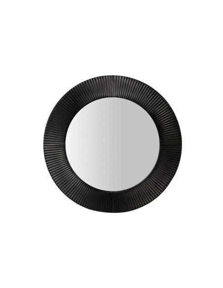 Espejo metal negro 80cm