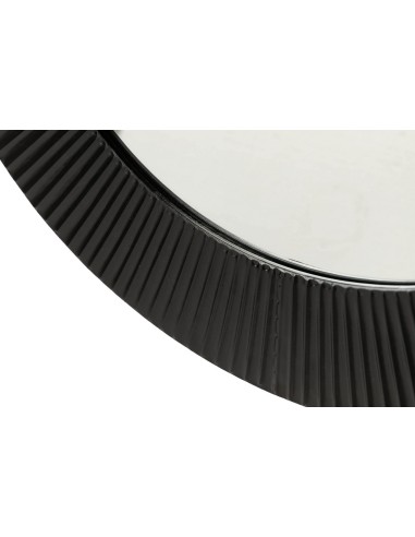 Espejo metal negro 80cm