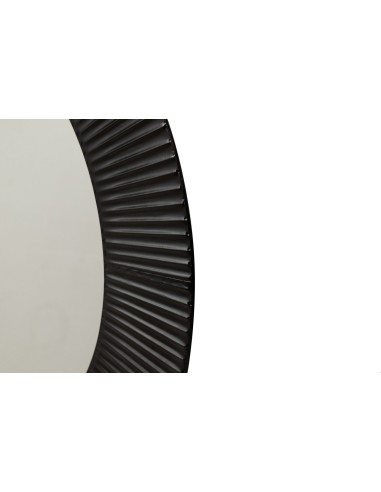 Espejo metal negro 80cm