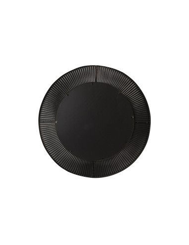 Espejo metal negro 80cm