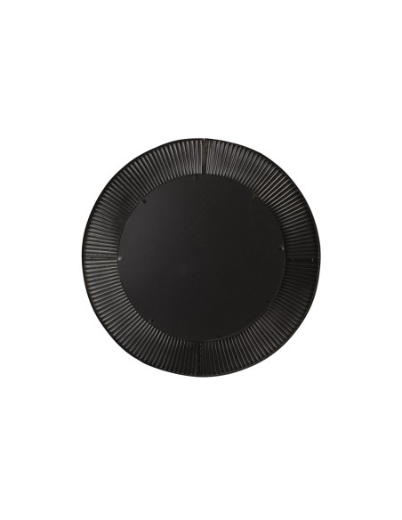 Espejo metal negro 80cm