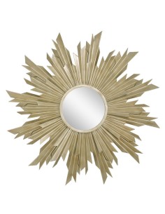 Espejo metal oro 82cm