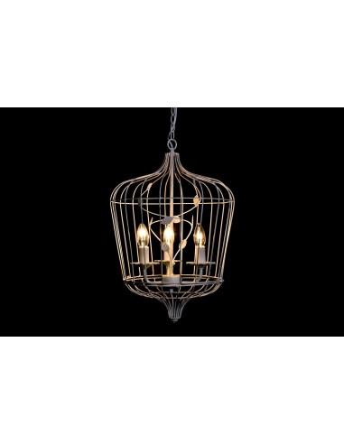 Lampara de techo jaula