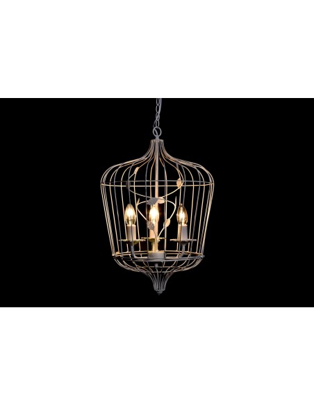 Lampara de techo jaula