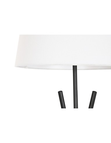 Lampara pie metal negra