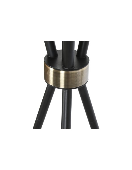 Lampara pie metal negra