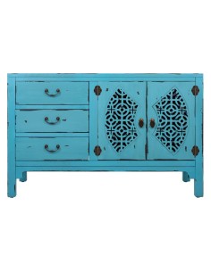 Aparador de madera azul 2