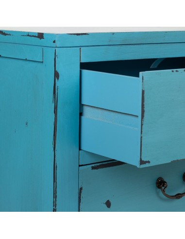 Aparador de madera azul