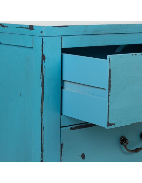 Aparador de madera azul