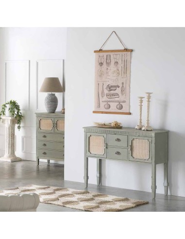 Entrada madera en verde