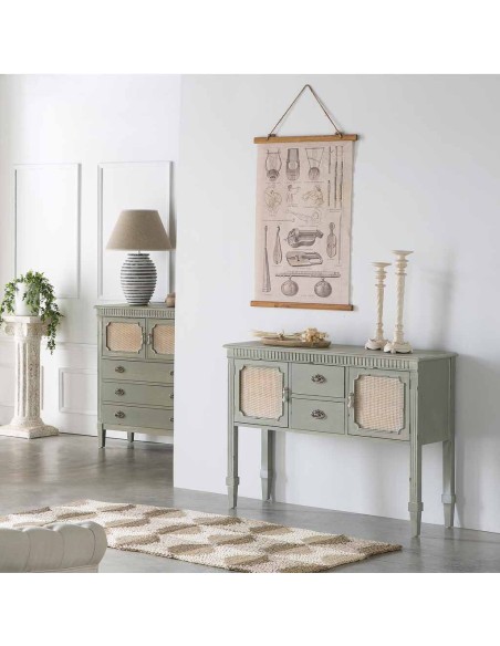 Entrada madera en verde