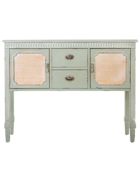 Entrada madera en verde