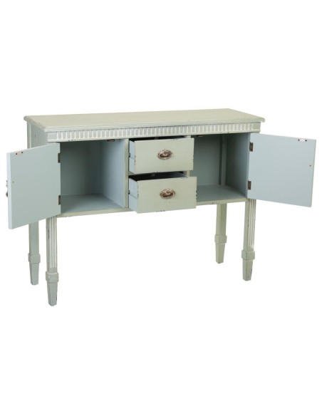 Entrada madera en verde