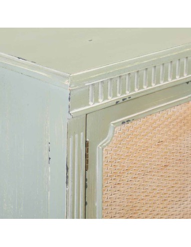 Entrada madera en verde