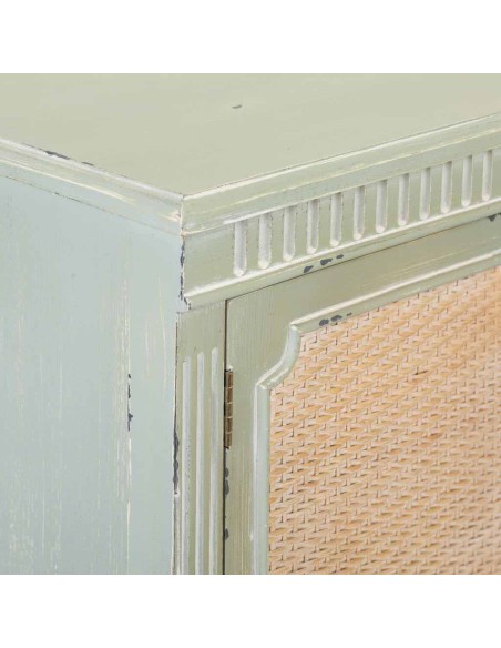 Entrada madera en verde