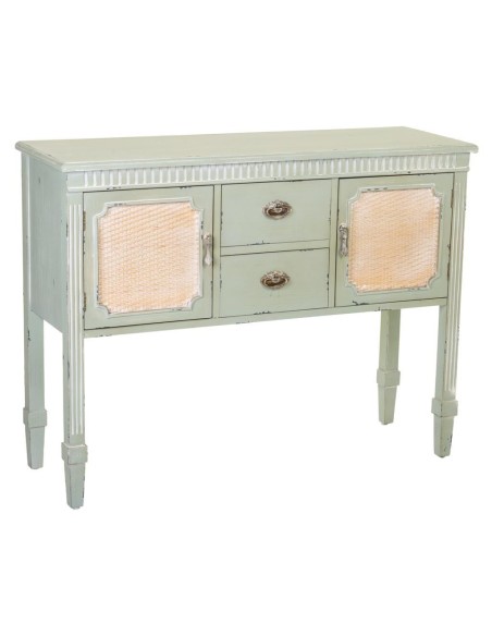 Entrada madera en verde