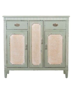 Recibidor de madera de estilo vintage en verde