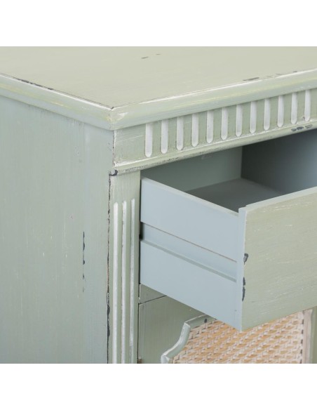 Recibidor de madera de estilo vintage en verde