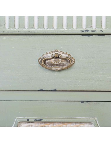 Recibidor de madera de estilo vintage en verde