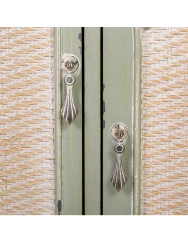 Recibidor de madera de estilo vintage en verde