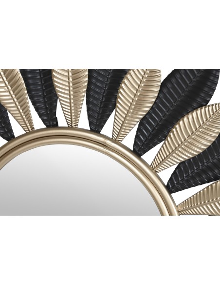 Espejo metal sol 74cm