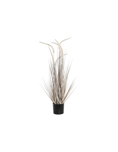 Planta plastico flores gris 90cm