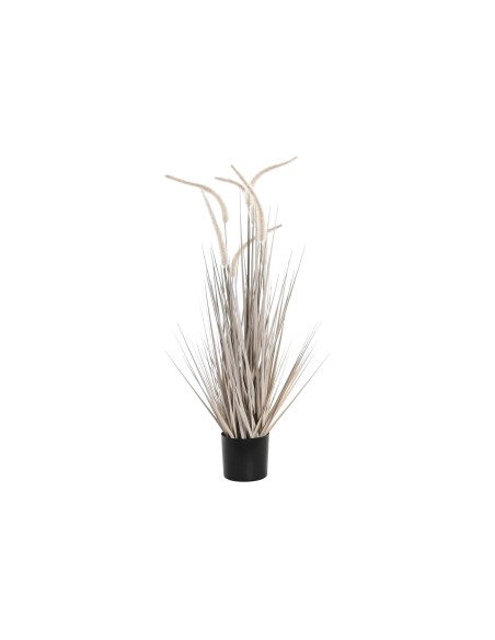 Planta plastico flores gris 90cm