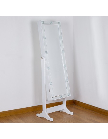 Espejo joyero vestidor blanco