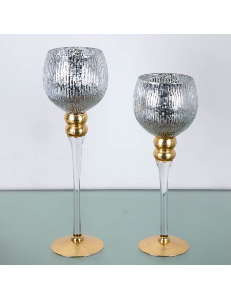 Juego de 2 copas cristal