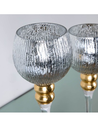 Juego de 2 copas cristal