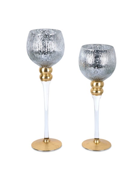 Juego de 2 copas cristal