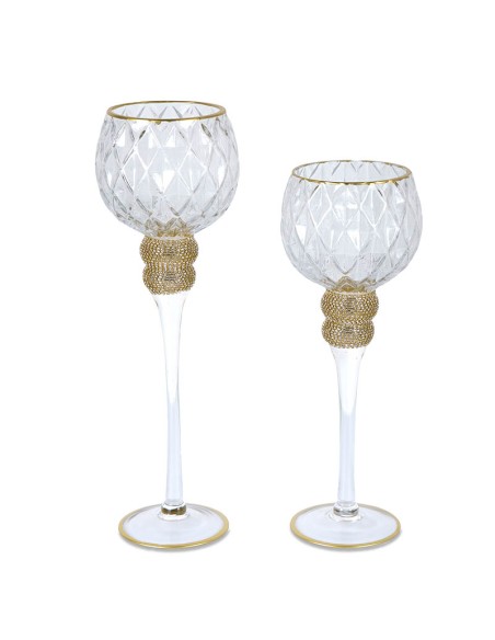 Juego de 2 copas cristal