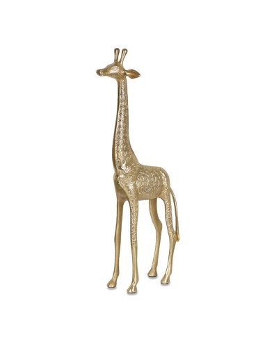 Jirafa de aluminio en dorada 71cm