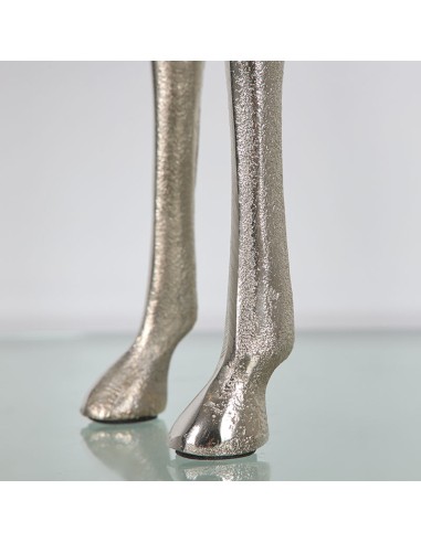 Jirafa aluminio plateada 71cm