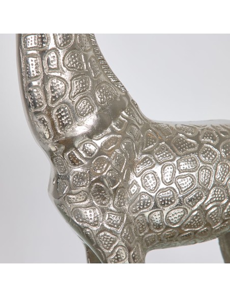 Jirafa aluminio plateada 71cm