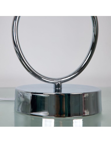 Lampara sobremesa plata 45cm