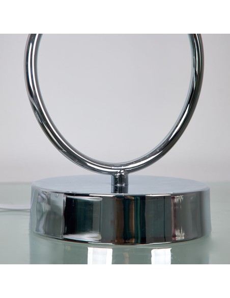 Lampara sobremesa plata 45cm