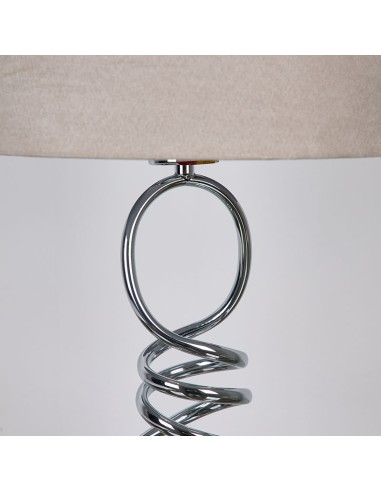 Lampara sobremesa plata 45cm